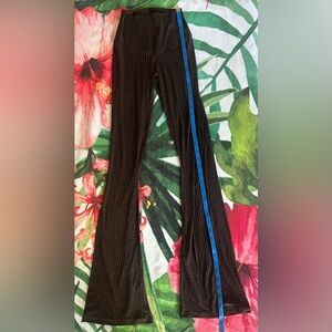 aerie Brown Plaid Flare Leggings